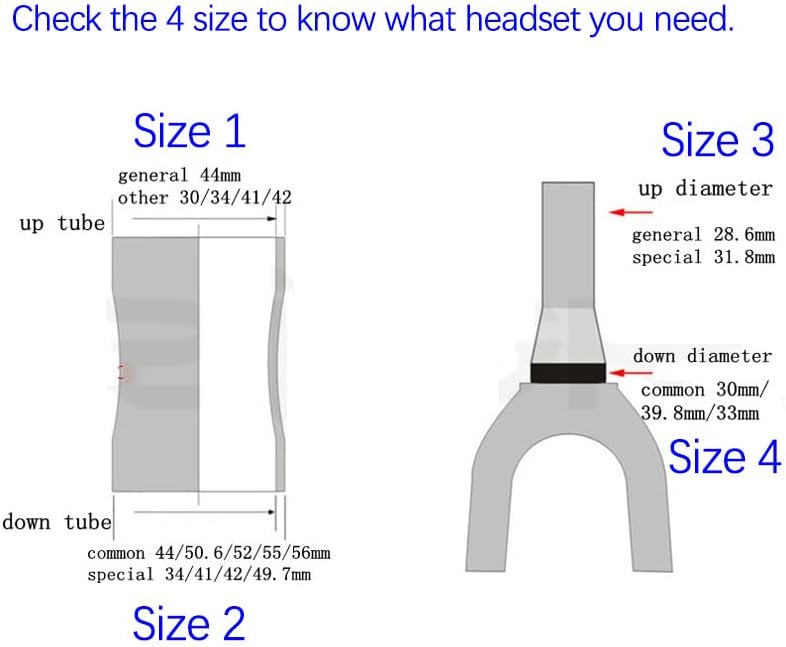 DJC Components DJC Bike Headset 30mm 1" Threadless 1 Inch EC30 / 25.4 EC30 / 27mm 27 26.4 26.4mm Height 29mm External Bearing Steel Headsets - Image 3